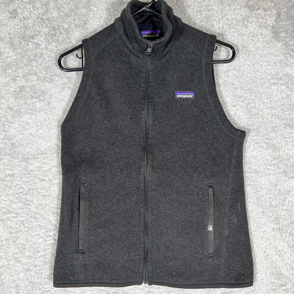Patagonia Better Sweater Vest Womens Small Gray Full Zip Fleece Outdoor Layer